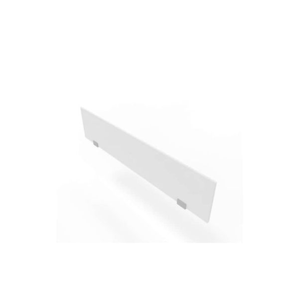 Pannello divisorio in melaminico bianco per bench 160xH.35 cm linea Practika Quadrifoglio - CODB160-BA