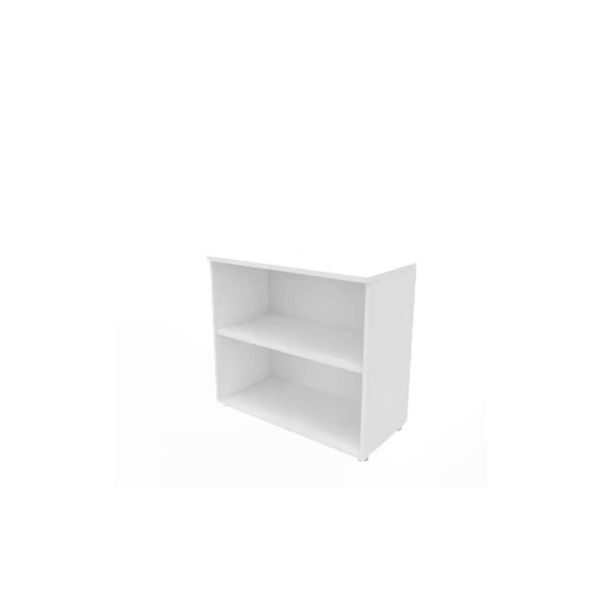 Armadio a giorno basso finitura bianco scocca bianca 90x45xH.81,5 cm linea Practika Quadrifoglio - ECEB90G-BA-BA