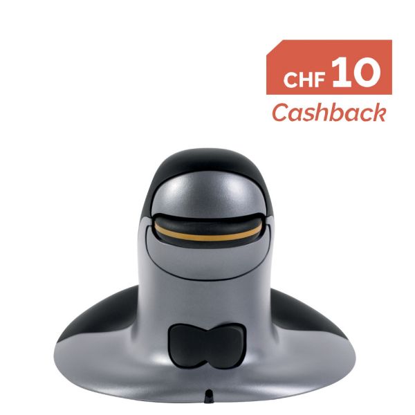 Mouse verticale FELLOWES Penguin® Wireless nero/argento medio 9894701