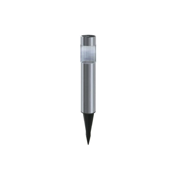 Lampioncino LED in acciaio con pannello solare e sensore crepuscolare Aigostar luce fredda - chiodo - B10201J9N