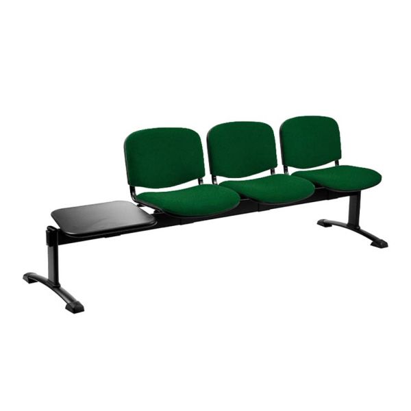 Panca 3 posti attesa Unisit Dado D53PT con tavolino - rivestimento Eco verde - D53PT/EV