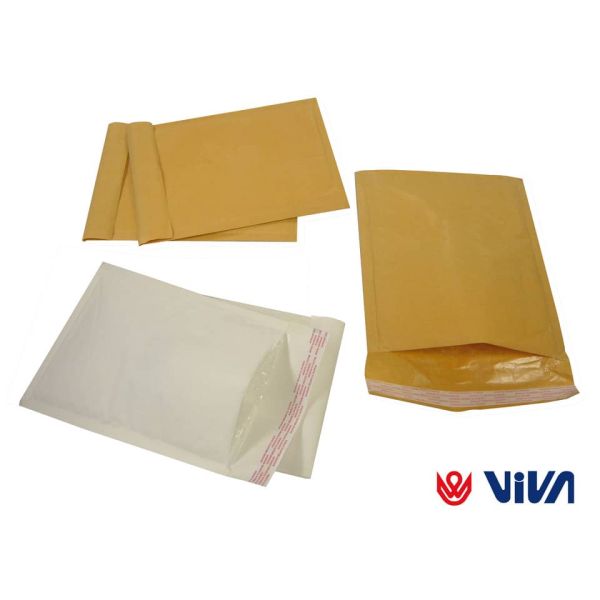 Buste imbottite Viva Kraft 12/C 17x23 cm avana - conf.100 pezzi - 3420