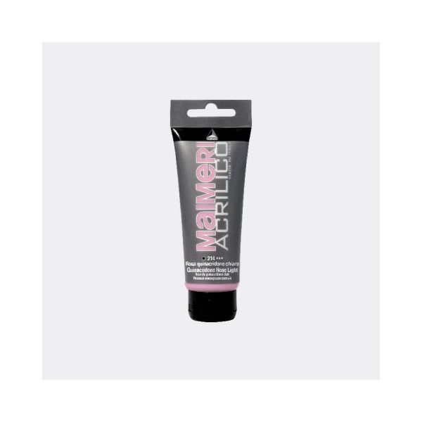 Colore acrilico Maimeri in tubetto 75 ml rosa di Quinacridone chiaro - M0916214