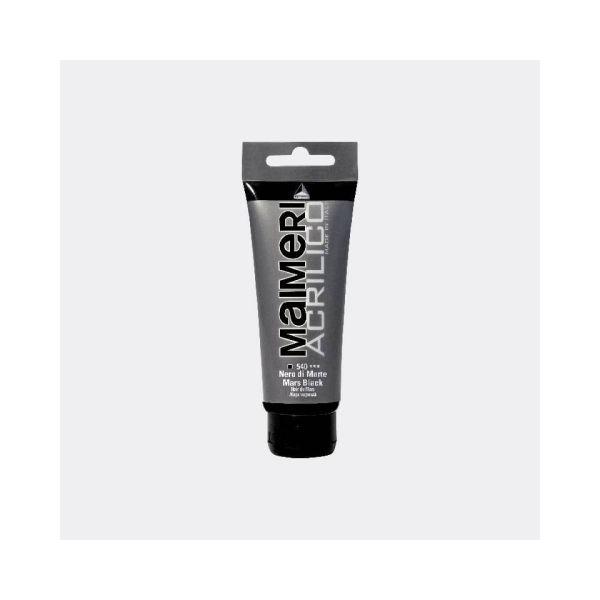 Colore acrilico Maimeri in tubetto 75 ml nero di Marte - M0916540