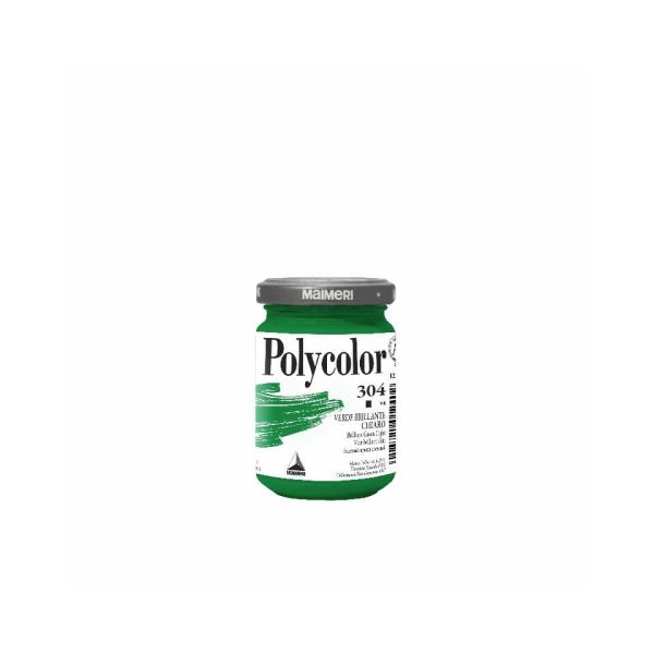 Colore vinilico fine Maimeri in vasetto 140 ml verde brillante chiaro - M1220304