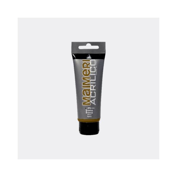 Colore acrilico Maimeri in tubetto 75 ml bronzo - M0916475