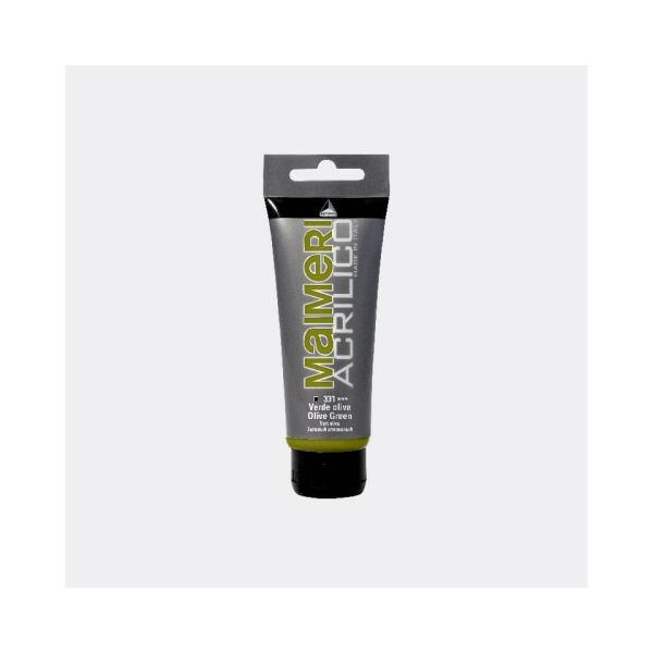 Colore acrilico Maimeri in tubetto 75 ml verde oliva - M0916331