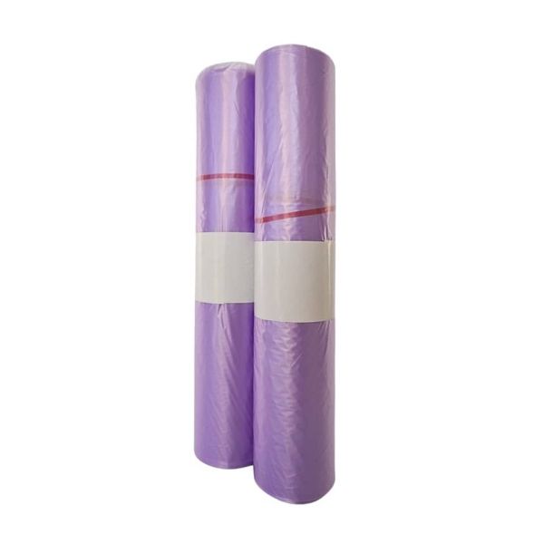 Sacchi immondizia in rotolo Erisack 72x110 cm HDPE 18 g - 12 my - 100 L viola trasparente - 20 sacchi - SP161