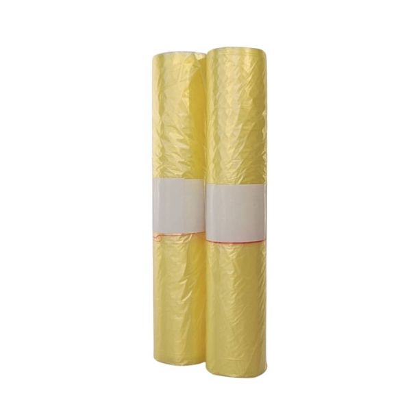 Sacchi immondizia in rotolo Erisack 72x110 cm HDPE 18 g - 12 my - 100 L giallo trasparente - 20 sacchi - SP159
