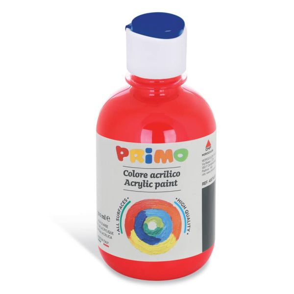 Colore acrilico Primo in bottiglia con tappo dosatore 300 ml - 310 carminio 400TA300310