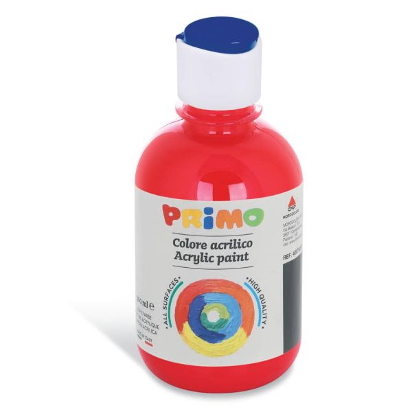 Colore acrilico Primo in bottiglia con tappo dosatore 300 ml - 380 scarlatto 400TA300380