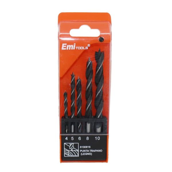 Kit punte Emi trapano per legno - conf. da 5 pezzi - 8100816