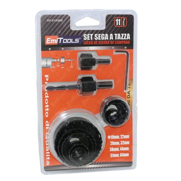 Kit sega a tazza Emi - conf. da 11 pezzi 8100808