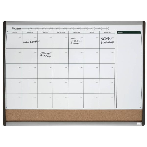 Lavagna magnetica combinata con calendario mensile Nobo Nobo 58,5x43 cm 1903813