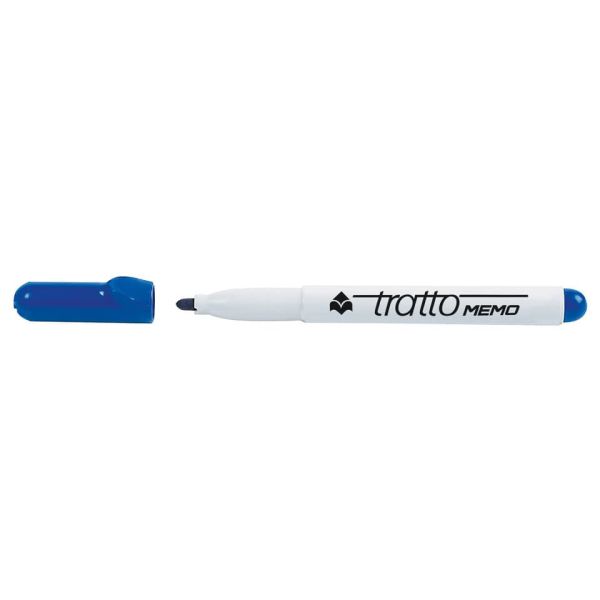 Marcatore per lavagne bianche Tratto Memo p. tonda blu F854001