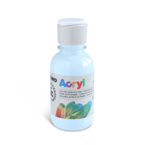Colore acrilico Primo in bottiglia PET con tappo dosatore 125 ml - 510 azzurro cielo - 402TA125510
