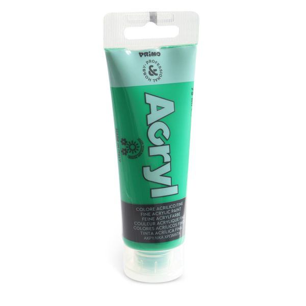 Colore acrilico Primo in tubetto in polietilene 75 ml - 610 verde brillante 420TA75610