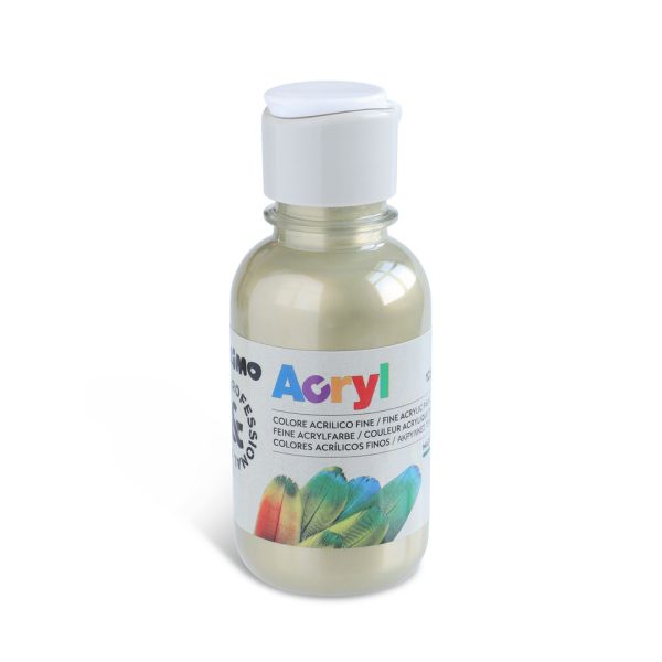Colore acrilico Primo in bottiglia PET con tappo dosatore 125 ml - 940 bronzo - 402TA125940