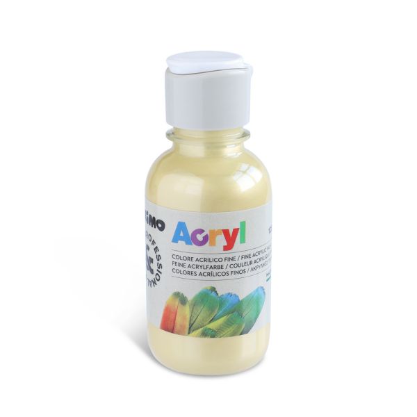 Colore acrilico Primo in bottiglia PET con tappo dosatore 125 ml - 920 oro - 402TA125920