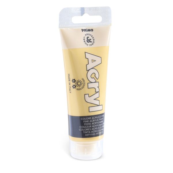 Colore acrilico Primo in tubetto in polietilene 75 ml - 920 oro 420TA75920