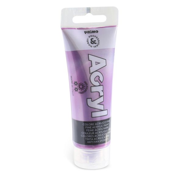 Colore acrilico Primo in bottiglia PET con tappo dosatore 75 ml - 420 viola rosso - 420TAM75420