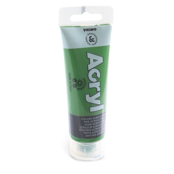 Colore acrilico Primo in bottiglia PET con tappo dosatore 75 ml - 665 verde oliva - 420TA75665