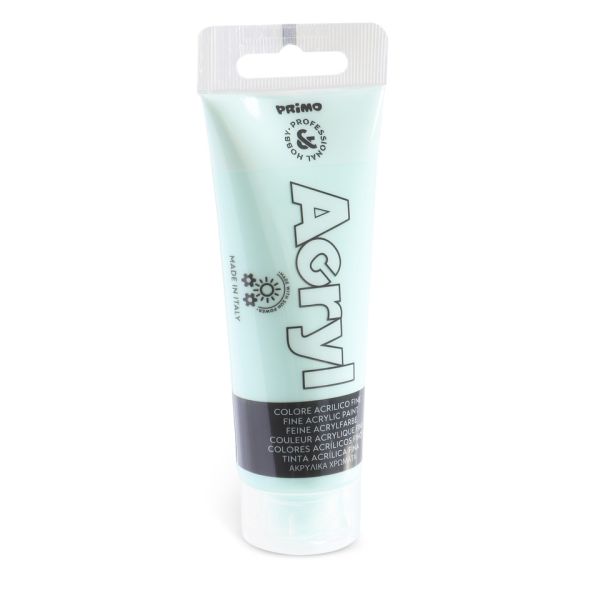Colore acrilico Primo in bottiglia PET con tappo dosatore 75 ml - 611 verde menta - 420TA75611
