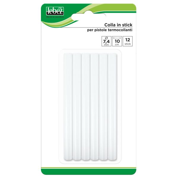 Colla a caldo Lebez diametro 7,2 mm - confezione 12 pezzi - 1083