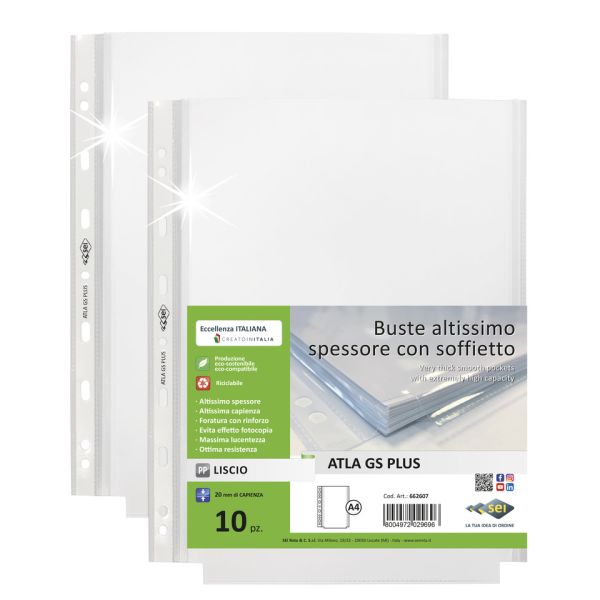 Busta con soffietto Sei Rota Atla GS formato 21x29,7 cm - plus 662607