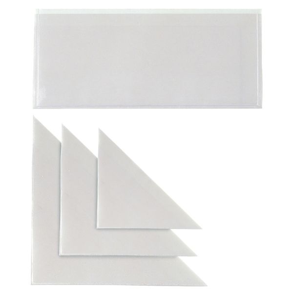 Tasca autoadesiva triangolare Sei Rota formato 17x17 cm - conf. 10 pezzi - 318125