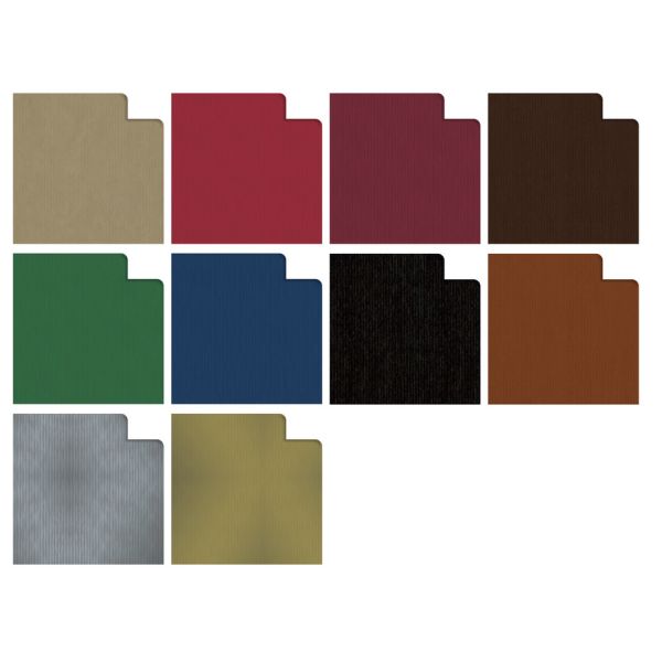Box carta regalo Ecocolor kraft Rex-Sadoch - conf. 50 pezzi - colori dark - 733J1DAR