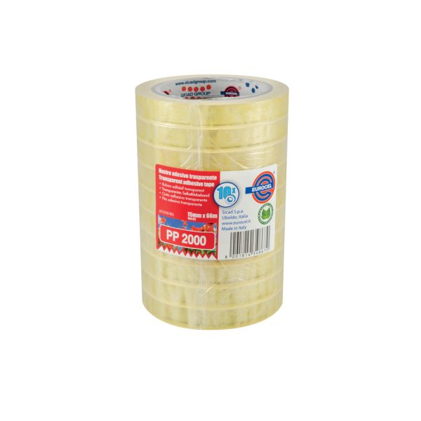 Nastro adesivo Eurocel PP2000 a torre formato 15x66 m - conf. 10 pz - 001122170