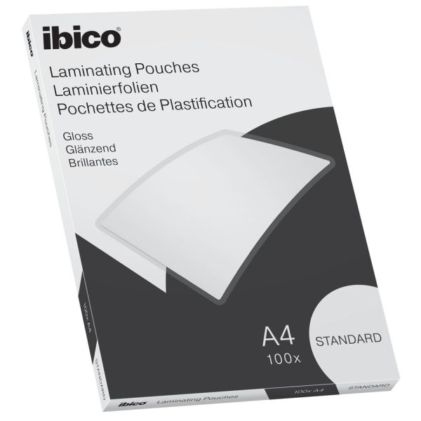 Pouches per plastificatrici IBICO BASICS Standard 125 µm A4 - conf.100 pezzi - 627310