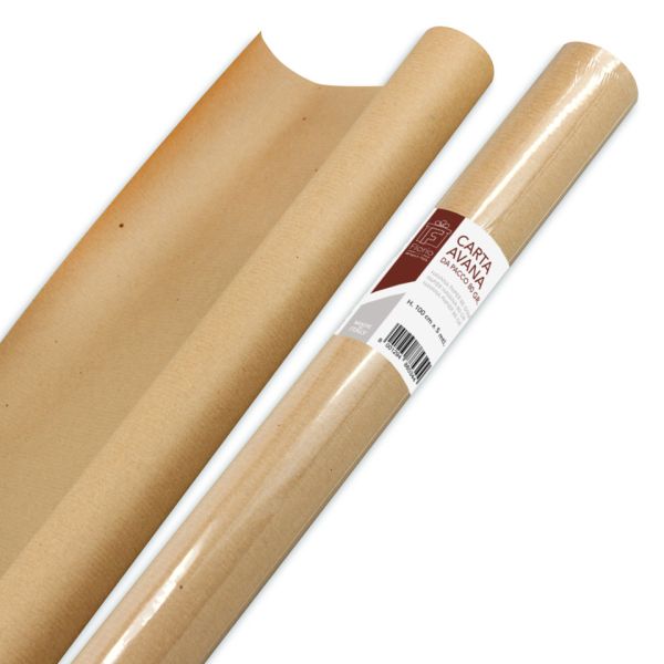 Rotolo carta da pacco Florio Carta formato 1x5 m colore avana 5344