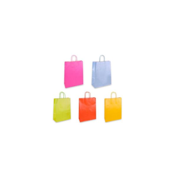 Borsa shopper Florio Carta perlata colori perlati assortiti - formato 36x12x41 cm - conf. 25 pz - 73730