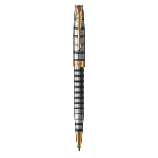 Penna a sfera Parker Sonnet punta M inchiostro nero Sterling Silver Ciselé - 1931492
