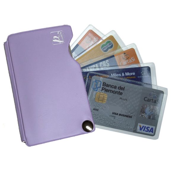 Portacarte Alplast Pokercard a 5 scomparti - colori assortiti pastello - 905P