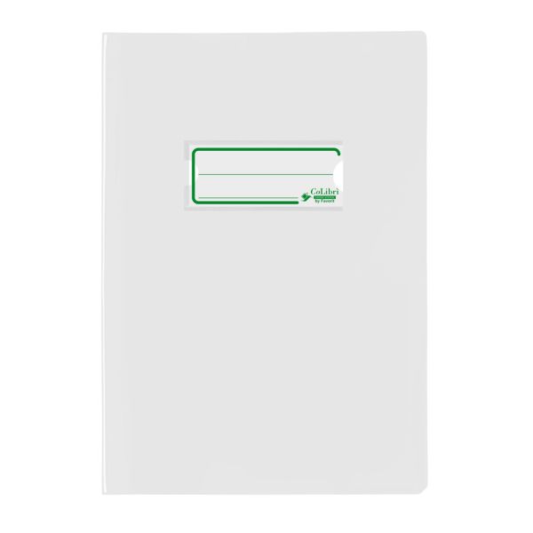Copriquaderno A5 Colibrì con portanome e salva angoli - laccato - PE180 - conf. 24 pz - bianco - 400184659