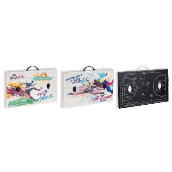 Valigetta in PPL Favorit con stampa Sport in 6 soggetti assortiti 56,5x36,5x5,5 cm - 400183890