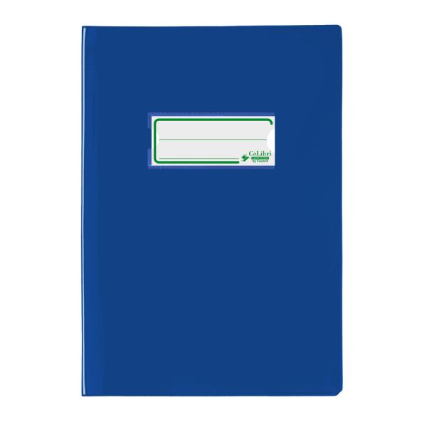 Copriquaderno A5 Colibrì con portanome e salva angoli - laccato - PE180 - conf. 24 pz - blu - 400184672