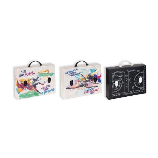 Valigetta in PPL Favorit con stampa Sport in 6 soggetti assortiti 37,5x27x8 cm - 400183891