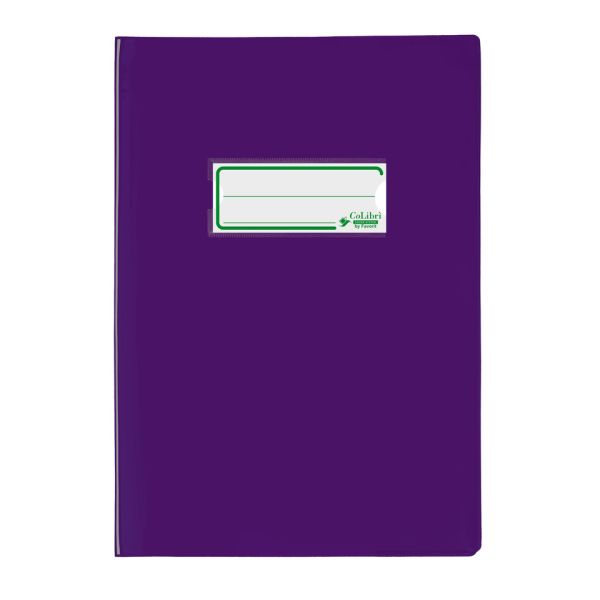 Copriquaderno A5 Colibrì con portanome e salva angoli - laccato - PE180 - conf. 24 pz - viola - 400184679