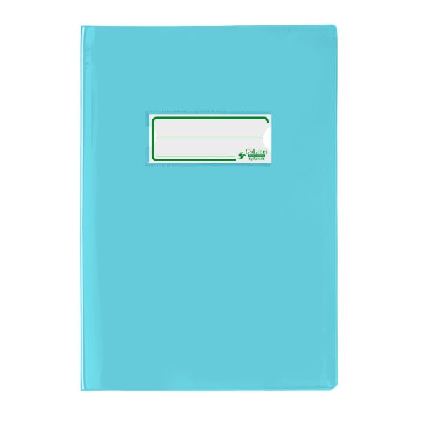Copriquaderno A5 Colibrì con portanome e salva angoli - laccato - PE180 - conf. 24 pz - azzurro - 400184675