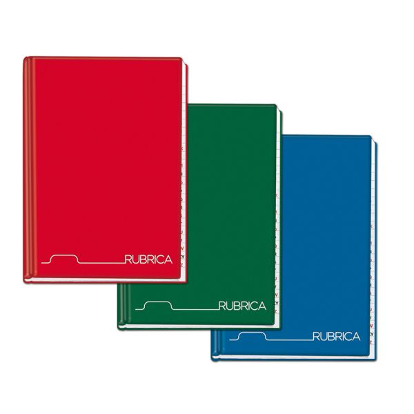 Rubrica cartonata Blasetti a fogli fissi - 1R - 70 g/m2 A5 - 384 fogli 1372