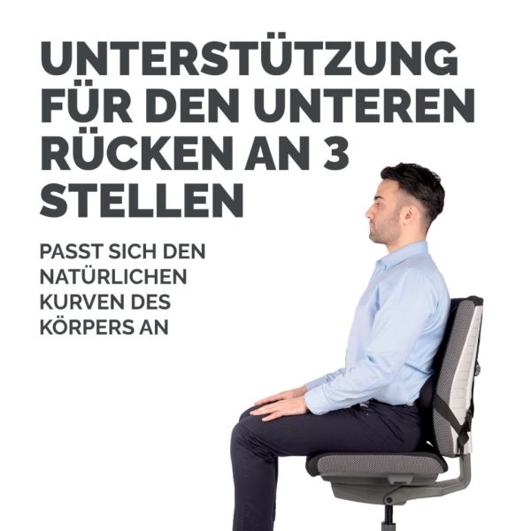 Supporto schiena FELLOWES Professional Series Ultimate 36,5 x 37.5 x 5,5 cm nero - 8041801