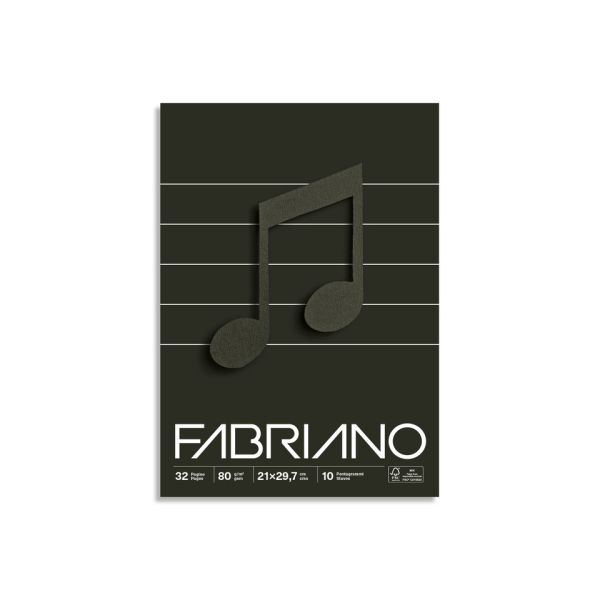 Quaderno musica punto metallico Fabriano A4 - 32 fogli 19100768