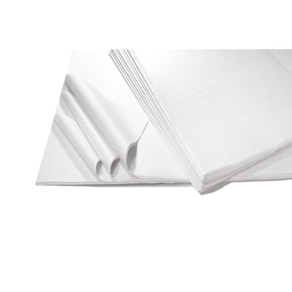 Carta velina Deco 100x140 cm - 22 g/m² - conf. 100 fogli - bianco 12680