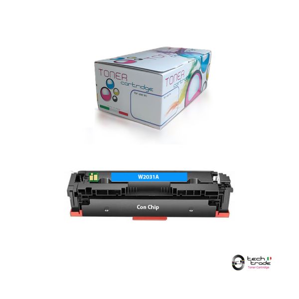 Toner Tech Trade rigenerato HP 415A - W2031A ciano - TTPHPW2031A-CHIP