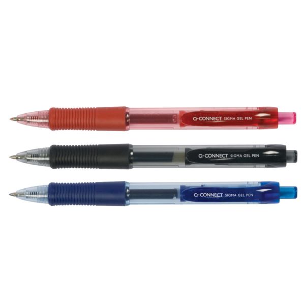 Penna a sfera inchiostro gel Q-Connect Sigma M nero KF00381