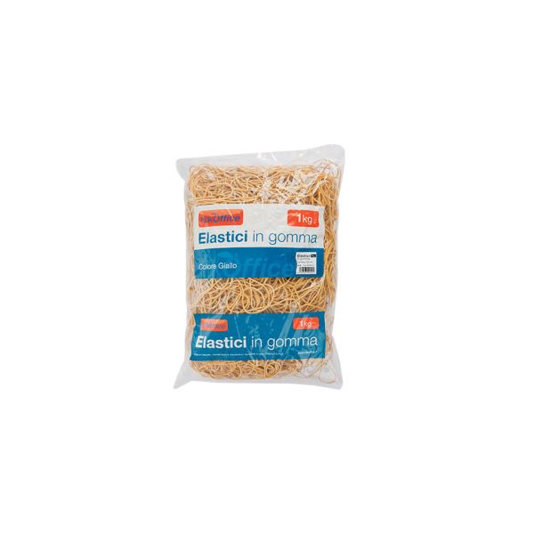 Elastici in gomma Nikoffice busta da 1 Kg Ø 50 mm - 06NIK019